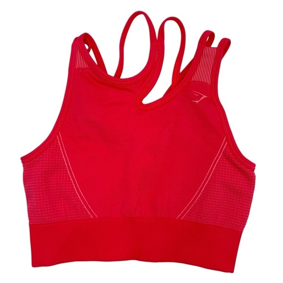 Gymshark Ultra Seamless Neon Pink Sports Bra and Leggings Set SMALL - Picture 6 of 17